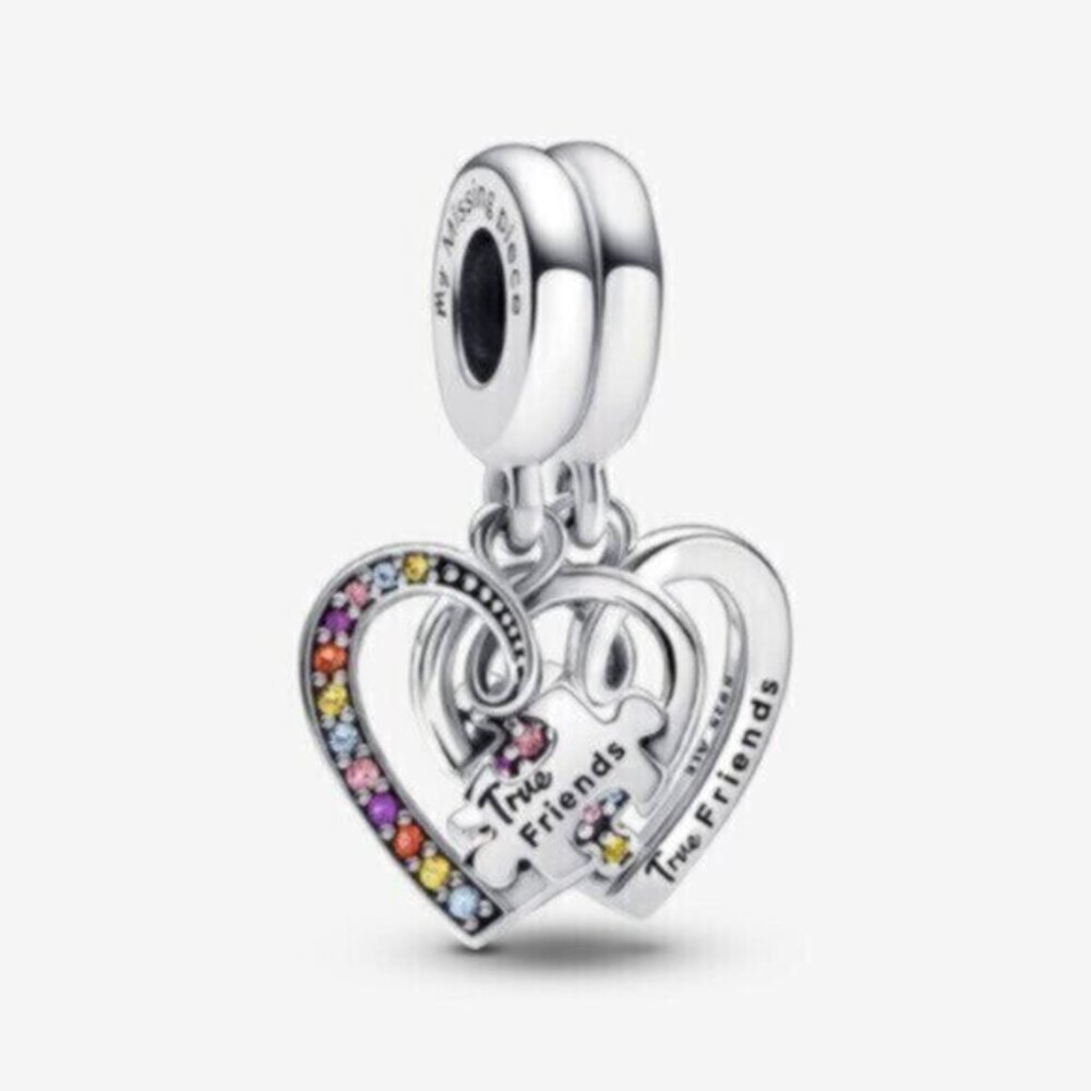 Pandora Puzzle Piece Spilttable Necklace Set